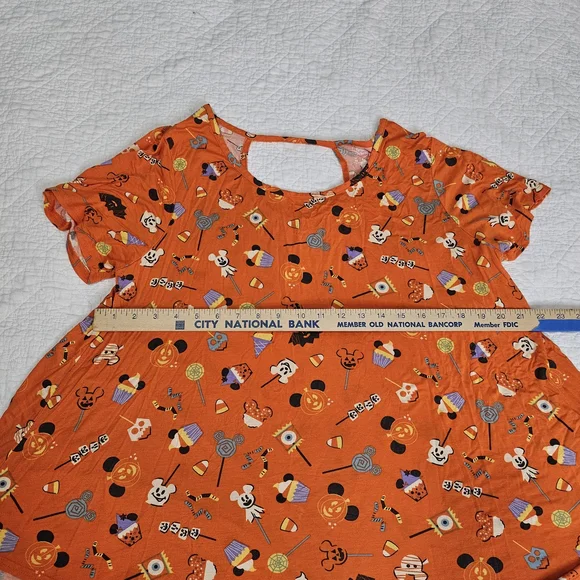 Disney Orange Halloween High Low Tee - Picture 3 of 7